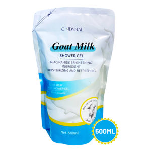 800ML CINDYNAL Goat Milk Body Wash Sabun Cair Susu Kambing Niacinamide Moisturizing Smooth
