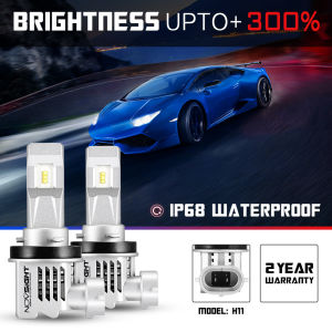Super Bright Novsight N30S LED Car Headlight 55W 10000LM 6000K White 9005 9006 H1 H3 H4 H7 H11 LED Headlight Bulb High Beam/Low Beam Fog Light Plug and Play 2pcs 2 Years Warranty Free Shipping