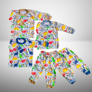 Promo!!! Baju Setelan Piama Bayi Dino TERBARU