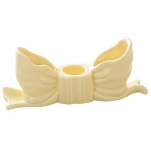 ORIGE HOUSE INS Ceramic Bow Candle Holder Elegant Romantic Bowknot Shape Candlestick Simple Creative Long Candle Candlestick Wedding Candlelight Dinner