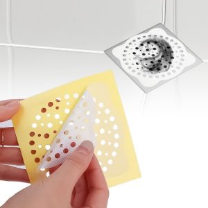 Miếng dán lọc rác bồn rửa miếng dán lọc rác tóc miệng cống thoát nước phòng tắm size 10x10cm. LD1-MDCong