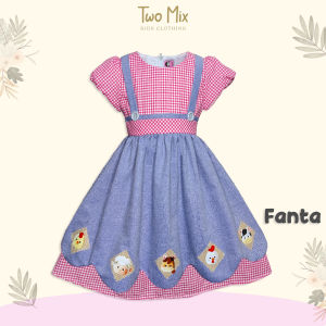 Two Mix - Baju Dress Anak Perempuan Lucu - Outfit OOTD Anak Cewek 1 2 3 4 5 6 7 8 9 10 11 12 Tahun 4187b