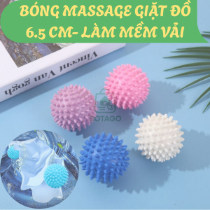 Bóng massage giặt đồ 6.5cm- Bóng giặt tiết kiệm nước và điện- Bóng làm mềm vải tự nhiên- Bóng giặt bảo vệ môi trường- sBóng giặt thông minh không hóa chất