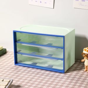 READY STOCK 3/4/6 Slot Drawer Stationery Desktop Organizer Fancy Sanrio Stackable Multi-Function