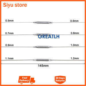 GREATLH 4pcs Ophthalmic Flushing Lacrimal Probe Double Lacrimal Passage Probe Flushing Probe Tool Ophthalmic Micro Instrument