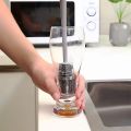 《 𝟯𝟲𝟬° 𝗖𝗟𝗘𝗔𝗡𝗦𝗜𝗡𝗚 》Long Handle Silicone Bristle Cleaning Brush Glass Milk Bottle Cleaner Kitchen Tool Pembersih Botol 奶瓶刷. 