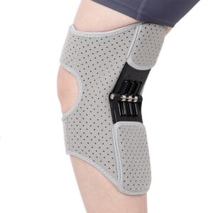 สปริงเด้งดกลับทรงพลังเครื่องป้องกันเข่าระบายอากาศใช้งานง่ายแผ่นรองเข่าตัวป้องกันหัวเข่าอุปกรณ์พยุงเข่าสำหรับวิ่งปีนเขา