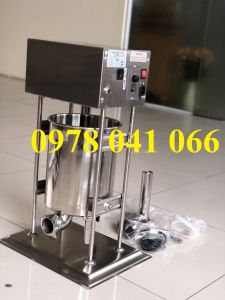 Máy đùn làm dồi heo lòng lợn xúc xích lạp xưởng nem chua 10L chạy điện