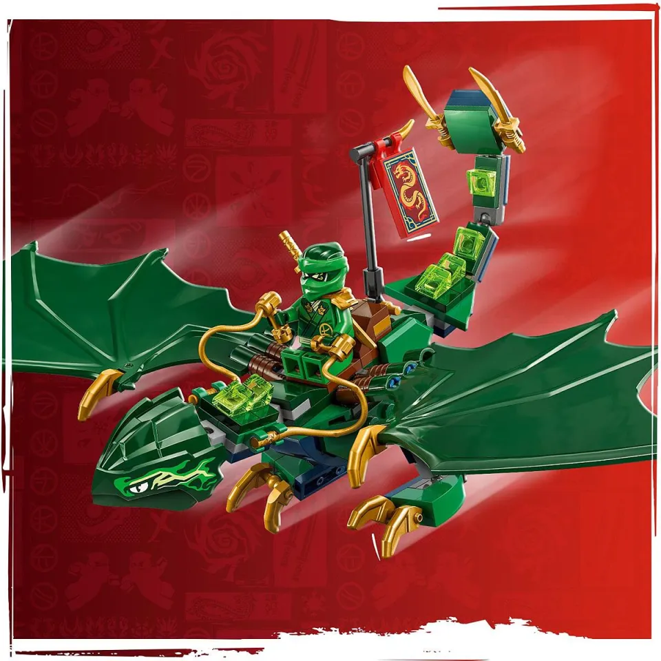 LEGO NINJAGO 71829 Lloyd's Green Forest Dragon Building Set Toys