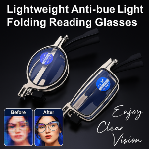 Lightweight Anti-blue Light Folding Reading Glasses Male middleaged and elderly presbyopia glasses for antiblue light and antifatigue