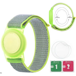 Waterproof AirTag Holder & Airtag Bracelet for Kids Compatible with Air Tag Tracker with Hidden Pin & Airtag Wristband Kids Accessories Silicone Case