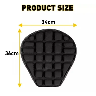Universal Motorcycle Seat Cushion Elastic Shock Absorption Sponge Anti Slip For Ride Comfort