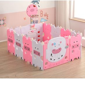 Pagar Mainan Anak Playpen CT30101 Cute Cow Playpen Pagar Pengaman Bayi