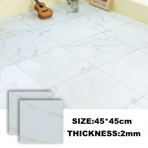45X45CM PVC Vinyl Flooring Planks Sticker Self Adhesive tiles Carpet Mat for home marble textur