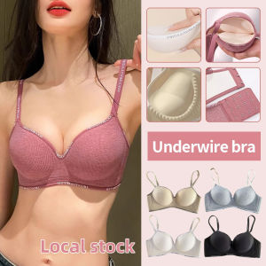 [Local Stock]Push Up Bra Thick Cup Pure Cotton For Women Seamless Soft Support Brassiere Wireless Push Up Brassiere Sport Style Comfortable Cotton For Small Chest