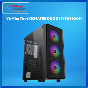Vỏ Máy Tính - CASE XIGMATEK DUO X 3F (EN49002) Black Kèm 3 Fan - Hàng Chính Hãng