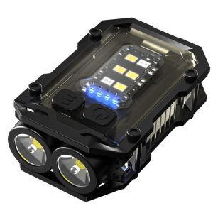 FEEZE ไฟ LED+COB ไฟฉายพวงกุญแจ ซุปเปอร์ไบรท์ พร้อมคลิปหลัง ไฟทำงานพกพา หลายฟังก์ชัน ไม่ซึมน้ำ ไฟฉายขนาดเล็ก ทำงาน