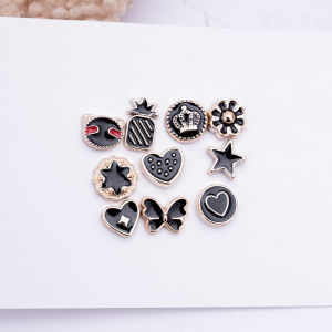 Mini Bross 10Pcs Pin Baju Hijab Dagu Klip Kecil Aksesoris Fashion Wanita Korea PER 2 SET