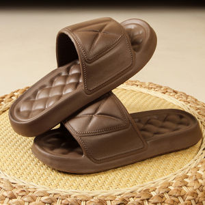 [Free Shipping] New Summer Bathroom Slippers EVA Home Fashion Indoor Bathing Summer Breathable Vertical Stripe Texture Sandals