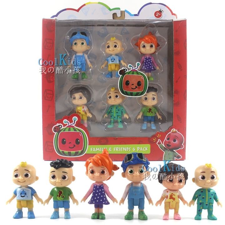 Aurora99bgr8jhn 6/8Pcs/Set Cocomelon Family Friends JJ Figure Play Set ...