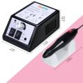 Cadrim Electric Nail Drill, Adjustable Nail File Machine Set with Sanding Bands for Manicure Pedicure Acrylic Glazing Nail Art Polisher (Black). 