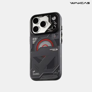 WAKCAS Black Emergency Panel iPhone 18/17 pro Max / 18/17 Pro Magsafe Case
