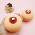 Decompression Silicone Boob Ball Soft Breast Squishy Squeeze Toy Stress Reliever 8.5cm. 