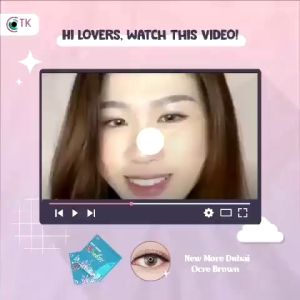 Softlens NEW MORE DUBAI OCRE BROWN CTK (-0.50 S/D -6.00) Warna Cantik Murah