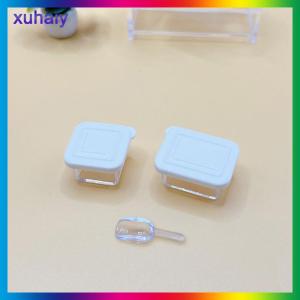 xuhaiy 1Set 1 12 Dollhouse Lunch Box Bento Storage Box W Shovel Model Dollhouse Miniature Kitchen Decoration Doll House Scene Toys