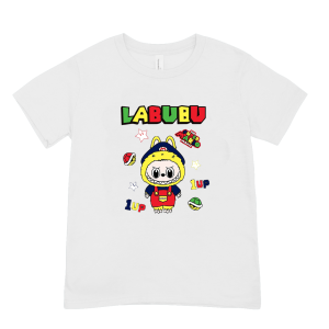 arcom labubu super mario graphic tshirt for kids boys and girls high quality cotton kid tops