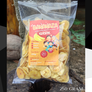 PROMO KERIPIK PISANG RENYAH GURIH BANANAZA 250GRAM