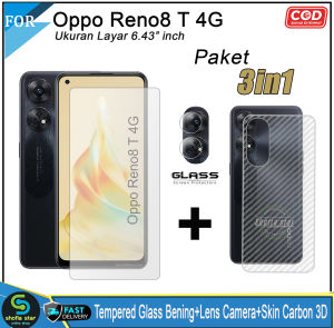 Promo 3in1 Tempered Glass Privacy Matte Oppo Reno 8T 4G Anti Gores Anti Spy Full Layar