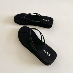 Free Shipping Korean-Style Summer Platform Sandals For Women 2026 With A Thick Sole For Added Height Suitable For The Beach Waterproof And Designed To Make Legs Appear Longer When Worn Outdoors