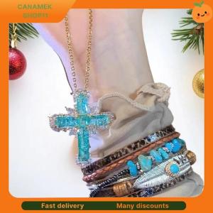❣️❣️❣️ Fashionable Unique Design Zircon Cross Necklace For Women Elegant Exquisite Clavicle Chain Jewelry Birthday Party Gift