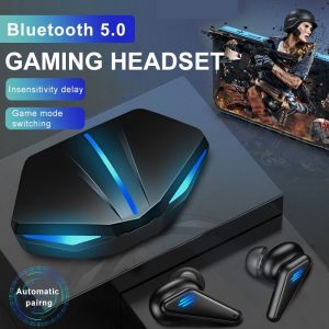 Wireless Earbuds Gaming Earphone Bluetooth 5.2 HiFi Surround Sound Touch Control Dual Mode With Microphone