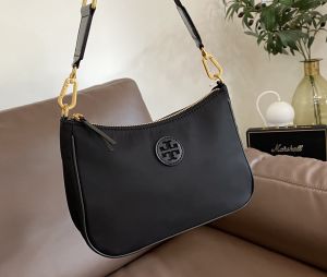 Tory webminlhobo nylon Shoulder Bag cowhide waterproof Crossbody Bag tote bag zipper Branded Bag for Women Sling Bag Adjustable Strap