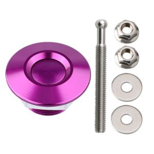 MADEWITH 1set 32mm Quick Latch Hood Pins Lock Universal Carbon Fiber Pattern General Motors Modified Decoration High Quality Aluminum Alloy Quick Release Fasteners Lock For Moset Car