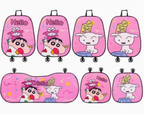Stitch melody lotso KUROMI Panda hello kitty shin chan CINNAMOROLL universal car seat cushion auto Non slip full set cushion