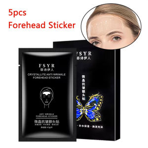 5 cái 6D ngưng tụ nước vi tinh thể Luật nhăn vá phai nếp nhăn gel nước ma thuật vá Mặt nạ dưỡng ẩm làm săn chắc bản vá Pháp Luật nhãn dán hình trán Sticker miếng che mắt