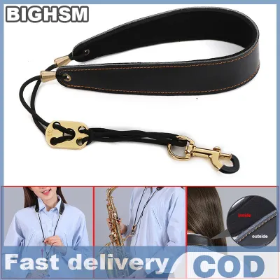 BIGHSM สายคล้องคอแบบแซกโซโฟนสำหรับคลาริเน็ตสำหรับเด็กผู้ใหญ่อัลโตเทเนอร์สายคล้องคอ