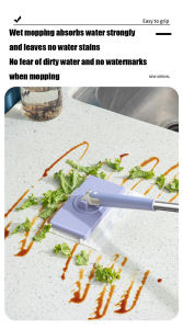 Cleaning Artifact Clip Cloth Wash Towel Small Mop Flat Mop Disposable Mini Wet Wipes Small Mop Home Lazy