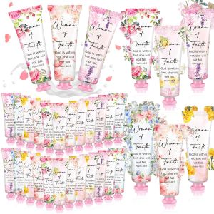 Loopeer 12 Pcs Christian Mother Gifts for Mother Day Church Bible Verse Hand Cream Scripture Women of Faith Hand Lotion Religious Party Favors for Prayers Women Mom Teacher Coworkers Office