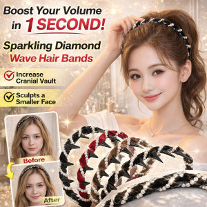 Wave Headband Sparkling Hairband Stylish Design High Volume Hair Accessories