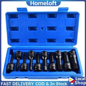 10Pcs Metric Power Nuts Drill Set Rust Proof Pneumatic Wrench Tool Drive Impact Hex Bit Socket Adapter For Repair Accessories