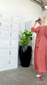 Setelan Wanita Mulan 3in1 Inner Outer Dan Celana Panjang Terbaru