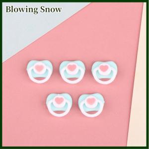 Blowing 5Pcs Lovely Mini Doll Pacifier Play House Supplies Dummy Nipples For OB11 BJD Doll Baby Dolls Kids Toy Baby Pacifier Accessories