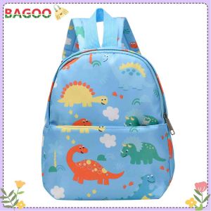 BAGOO Children Cute Cartoon Dinosaur Backpack Kids Kindergarten Preschool Toddler Boys Girls Baby School Book Bags Casual Rucksack