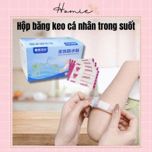 Băng cá nhân urgo trong suốt băng keo cá nhân chống nước băng cá nhân cute hộp 120 miếng_BKCN