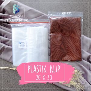 Plastik Klip 20x30 cm Plastik Ziplock Bening Plastik Zipper Plastik Cetik Plastik Baju