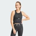 adidas Training Techfit Printed Crop Training Tank Top Women Black IN6876. 